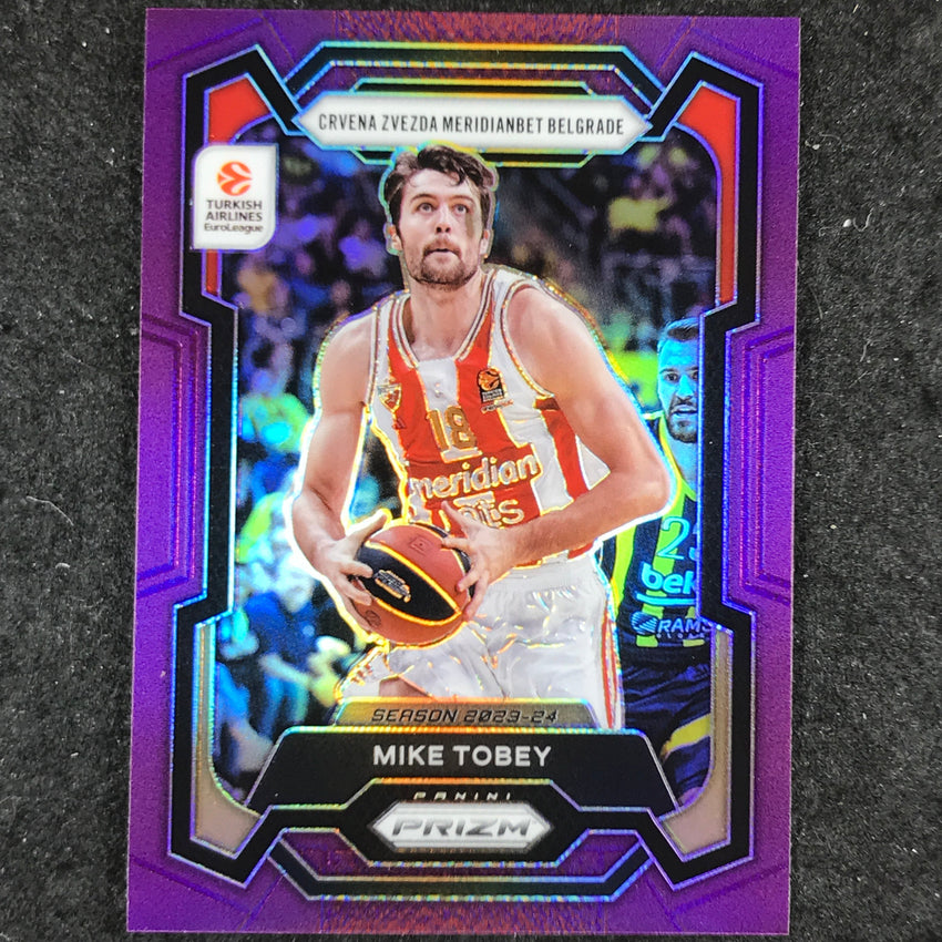2023-24 Prizm EuroLeague MIKE TOBEY Purple Prizm /99 #174