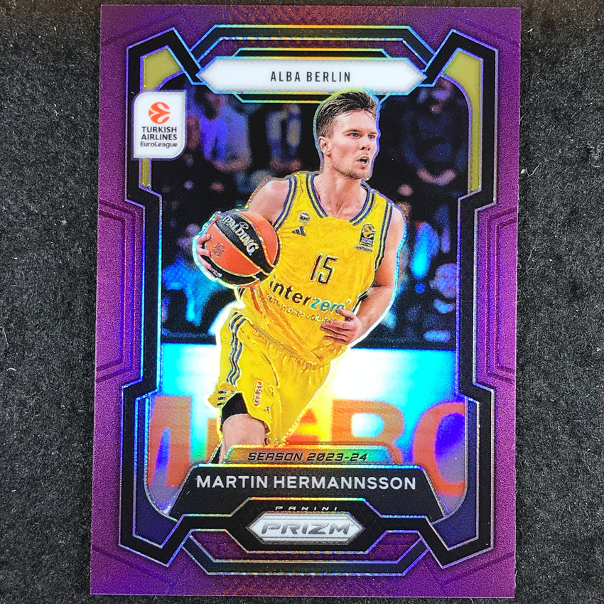 2023-24 Prizm EuroLeague MARTIN HERMANNSSON Purple Prizm /99 #177