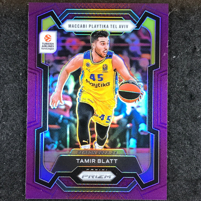 2023-24 Prizm EuroLeague TAMIR BLATT Purple Prizm /99 #178