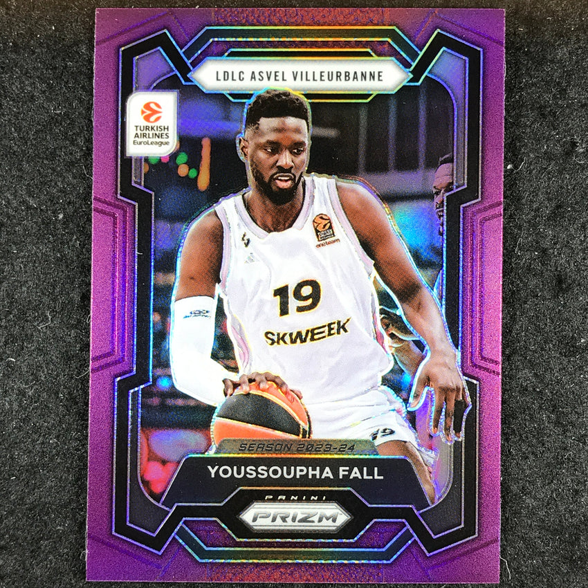 2023-24 Prizm EuroLeague YOUSSOUPHA FALL Purple Prizm /99 #184