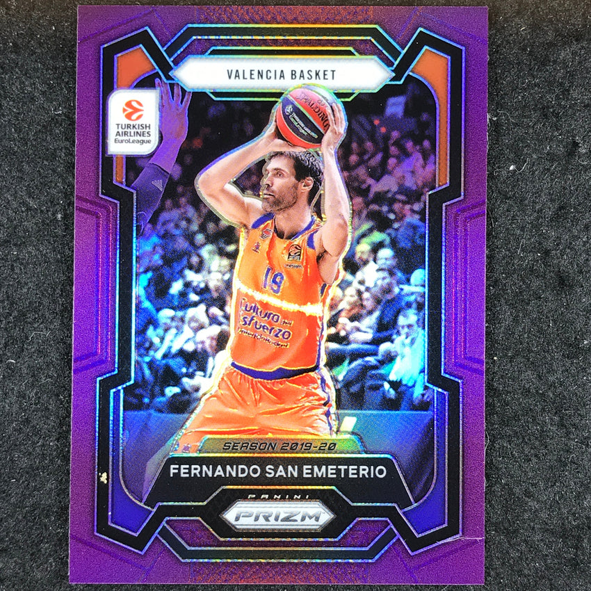 2023-24 Prizm EuroLeague FERNANDO SAN EMETERIO Purple Prizm /99 #188