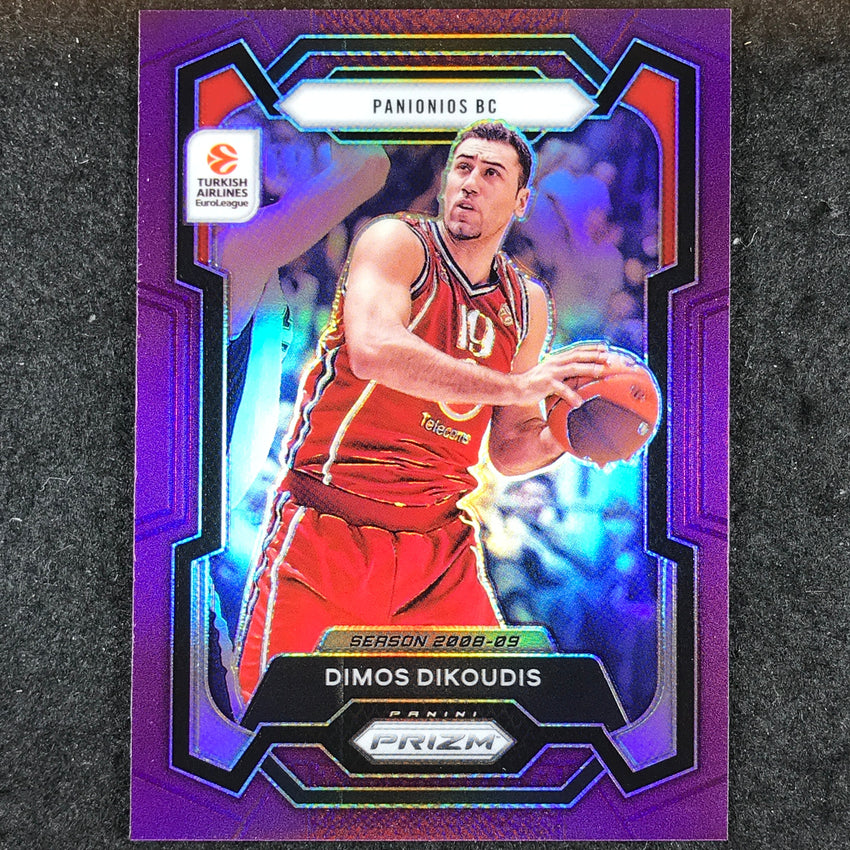 2023-24 Prizm EuroLeague DIMOS DIKOUDIS Purple Prizm /99 #191