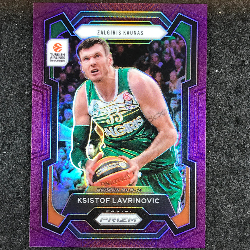 2023-24 Prizm EuroLeague KSISTOF LAVRINOVIC Purple Prizm /99 #193