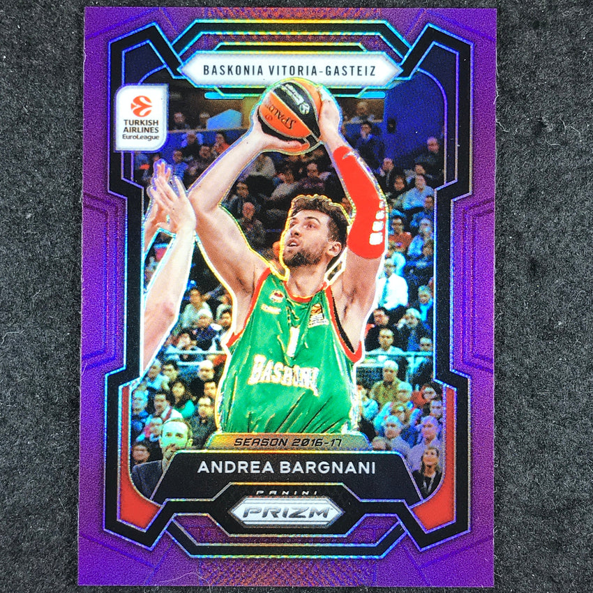 2023-24 Prizm EuroLeague ANDREA BARGNANI Purple Prizm /99 #63