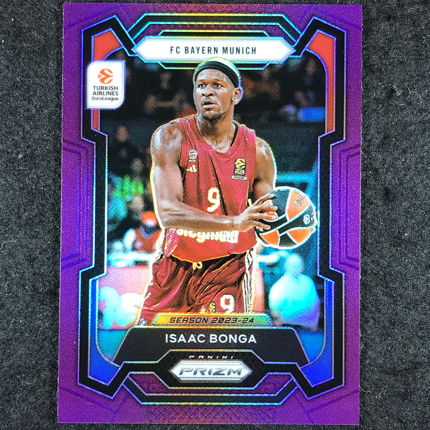 2023-24 Prizm EuroLeague ISAAC BONGA Purple Prizm /99 #81