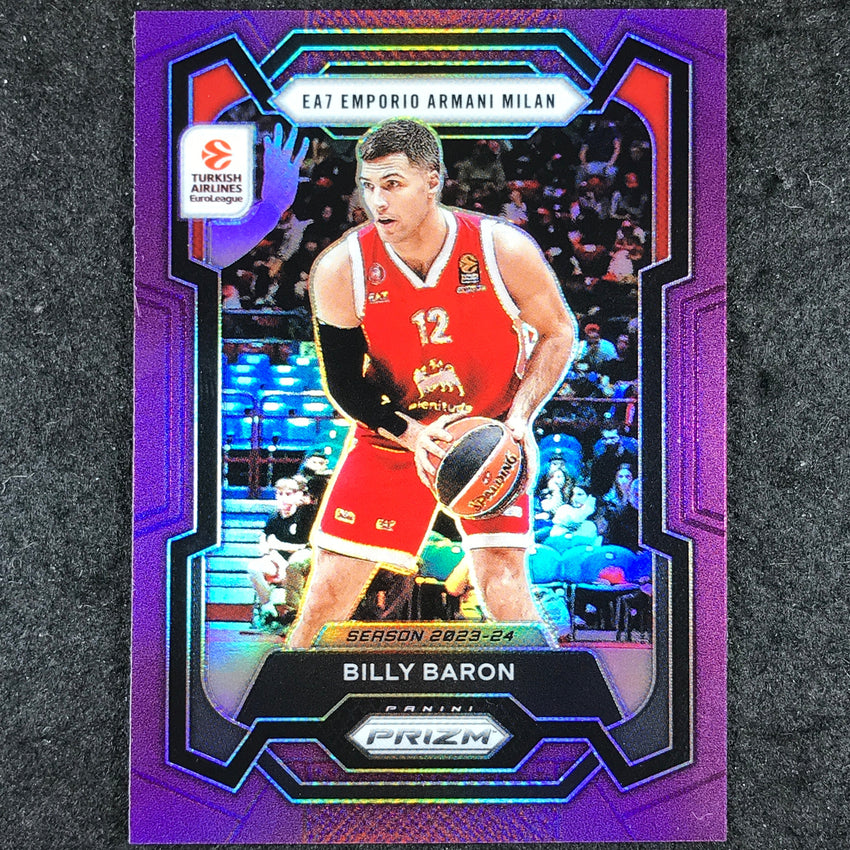 2023-24 Prizm EuroLeague BILLY BARON Purple Prizm /99 #92
