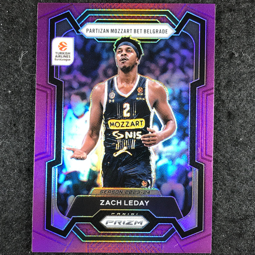 2023-24 Prizm EuroLeague ZACH LEDAY Purple Prizm /99 #126