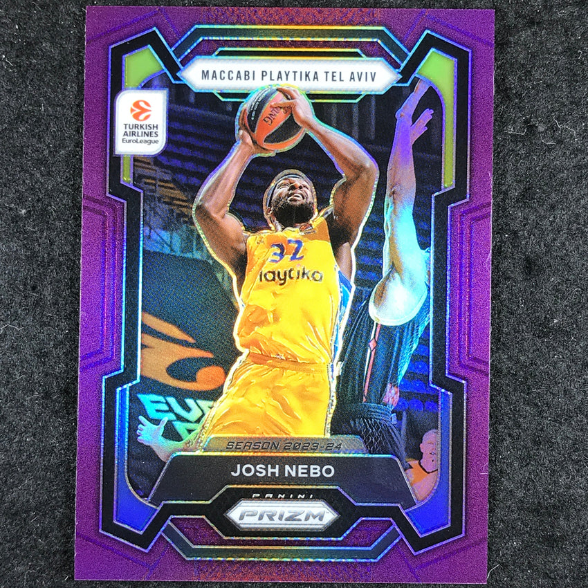 2023-24 Prizm EuroLeague JOSH NEBO Purple Prizm /99 #173