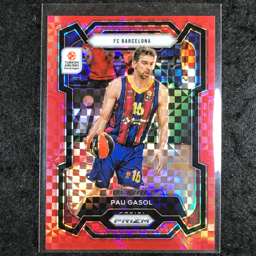 2023-24 Prizm EuroLeague PAU GASOL Red Power 2/75 #13