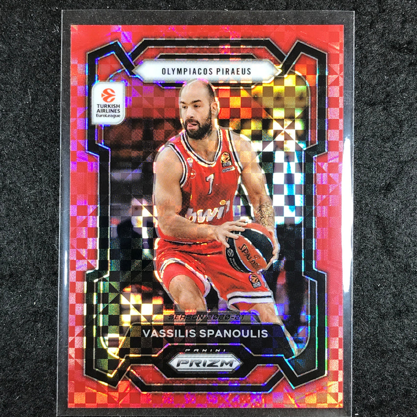 2023-24 Prizm EuroLeague VASSILIS SPANOULIS Red Power 4/75 #17