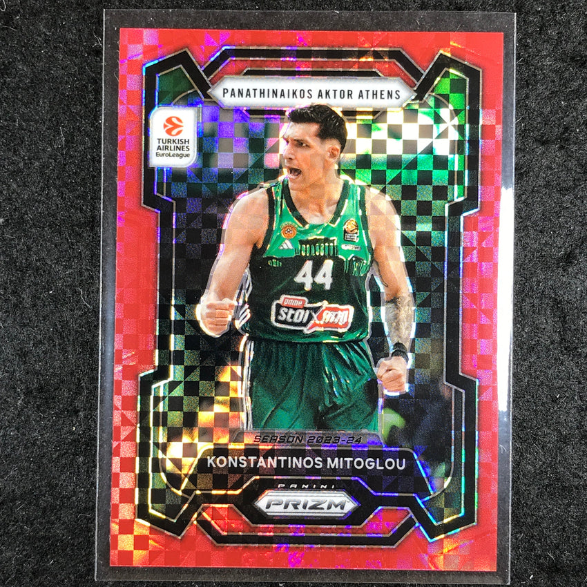 2023-24 Prizm EuroLeague KONSTANTINOS MITOGLOU Red Power 49/75 #21