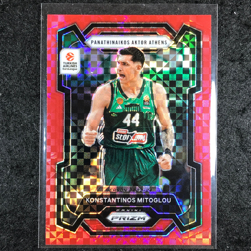 2023-24 Prizm EuroLeague KONSTANTINOS MITOGLOU Red Power 70/75 #21