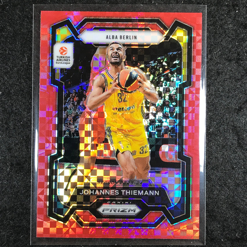 2023-24 Prizm EuroLeague JOHANNES THIEMANN Red Power 43/75 #38