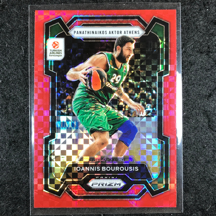 2023-24 Prizm EuroLeague IOANNIS BOUROUSIS Red Power 36/75 #43