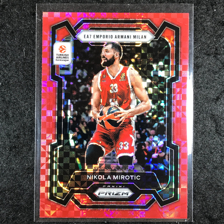 2023-24 Prizm EuroLeague NIKOLA MIROTIC Red Power 5/75 #48