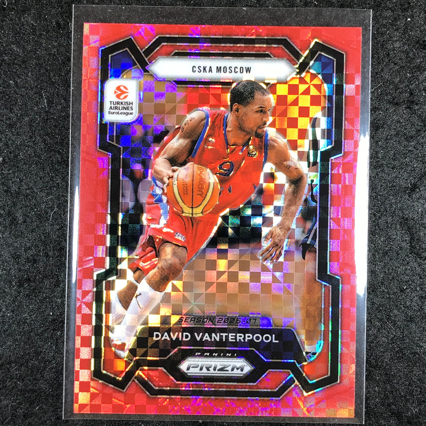 2023-24 Prizm EuroLeague DAVID VANTERPOOL Red Power 5/75 #49