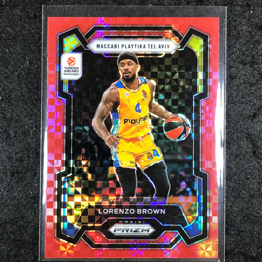 2023-24 Prizm EuroLeague LORENZO BROWN Red Power 43/75 #59