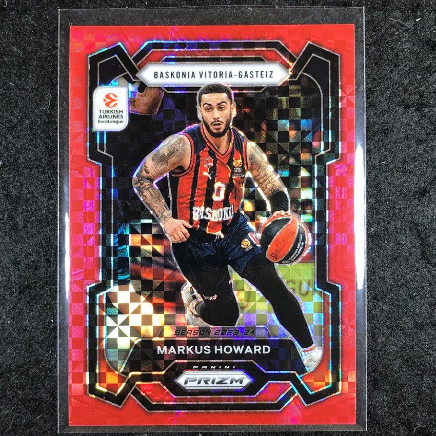2023-24 Prizm EuroLeague MARKUS HOWARD Red Power 49/75 #71