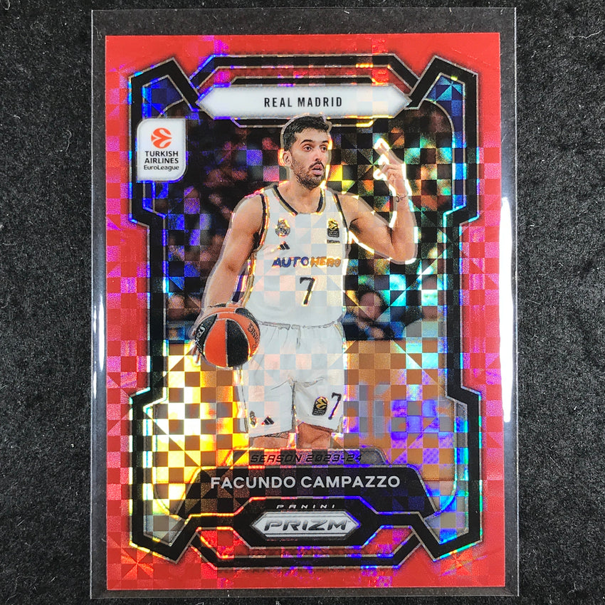 2023-24 Prizm EuroLeague FACUNDO CAMPAZZO Red Power 24/75 #73