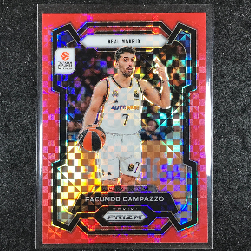 2023-24 Prizm EuroLeague FACUNDO CAMPAZZO Red Power 23/75 #73
