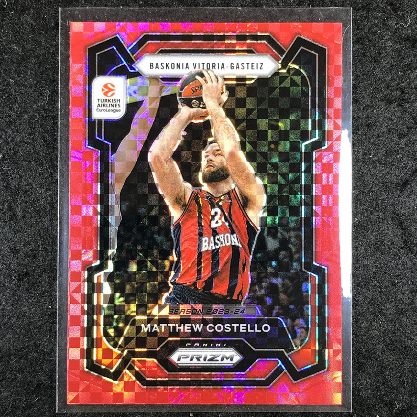 2023-24 Prizm EuroLeague MATTHEW COSTELLO Red Power 43/75 #80