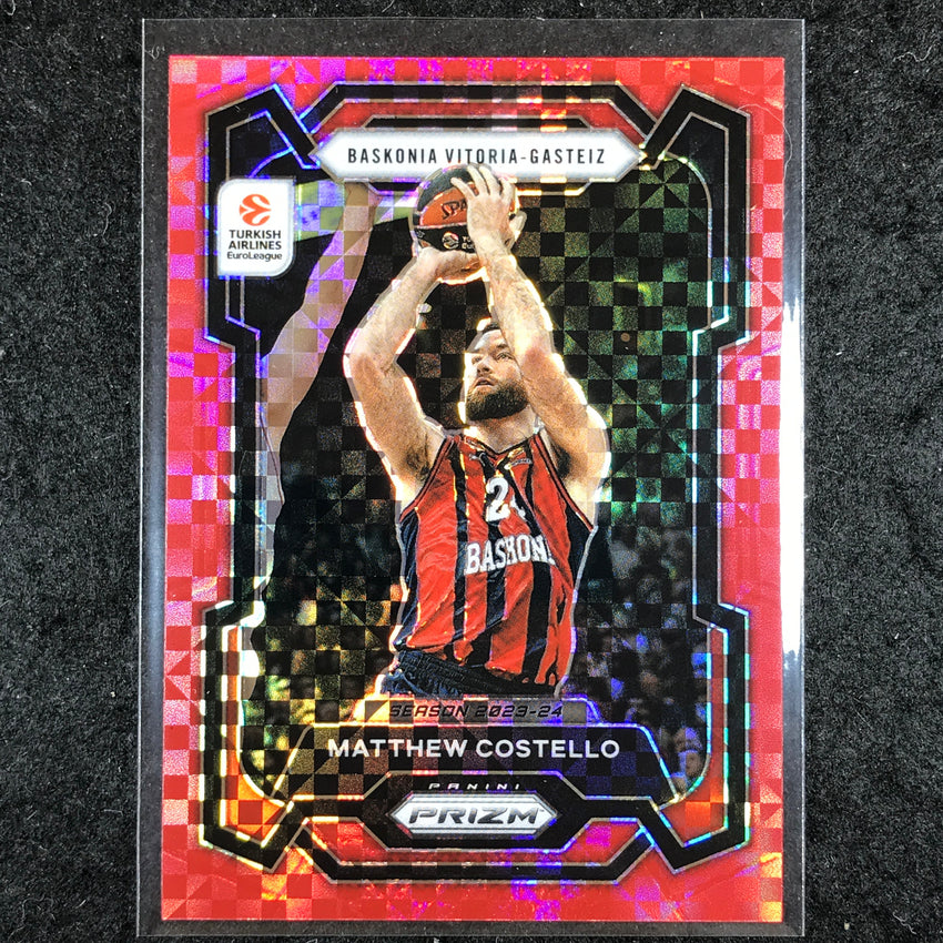 2023-24 Prizm EuroLeague MATTHEW COSTELLO Red Power 16/75 #80