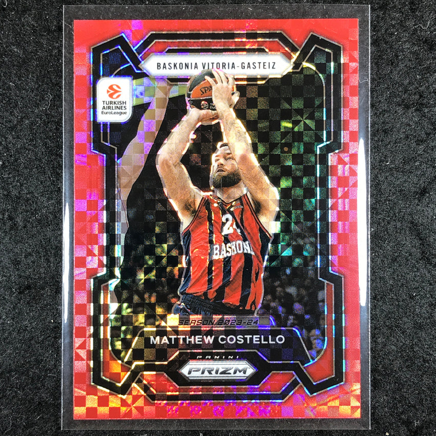 2023-24 Prizm EuroLeague MATTHEW COSTELLO Red Power 23/75 #80