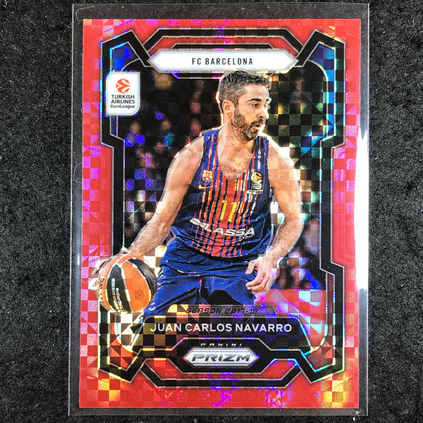 2023-24 Prizm EuroLeague JUAN CARLOS NAVARRO Red Power 54/75 #82