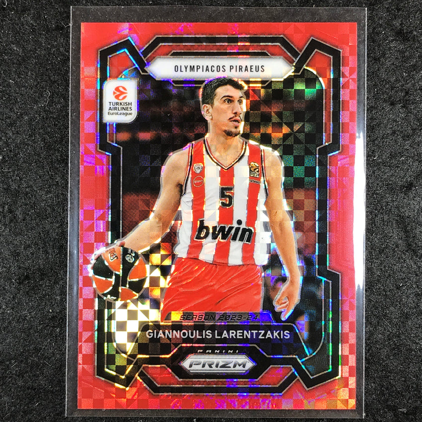 2023-24 Prizm EuroLeague GIANNOULIS LARENTZAKIS Red Power 5/75 #99