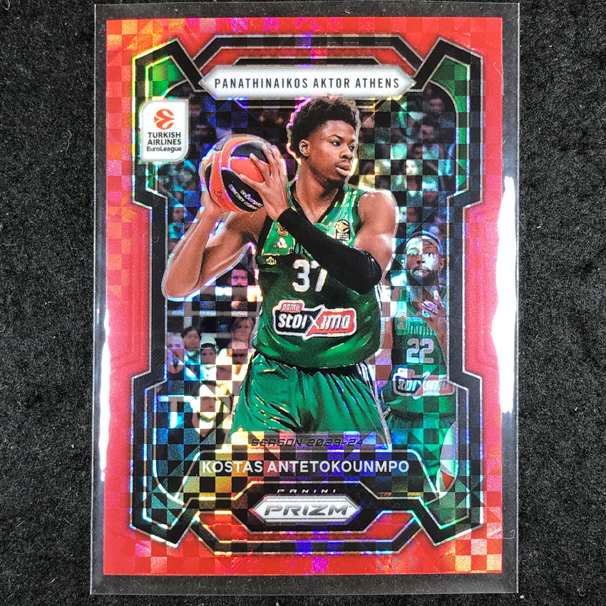 2023-24 Prizm EuroLeague KOSTAS ANTETOKOUNMPO Red Power 43/75 #101