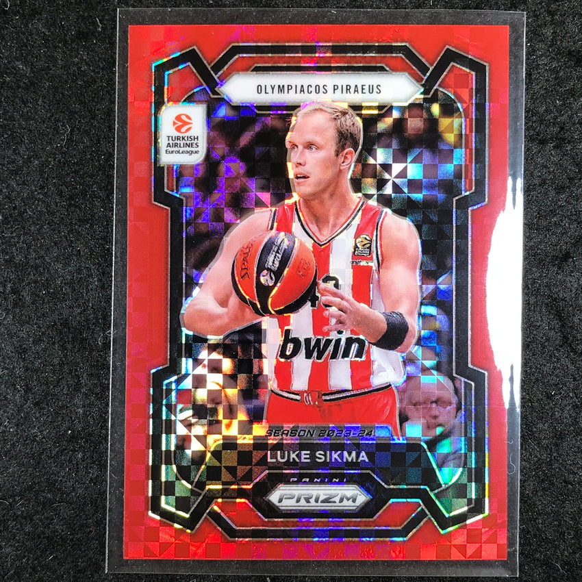 2023-24 Prizm EuroLeague LUKE SIKMA Red Power 23/75 #111