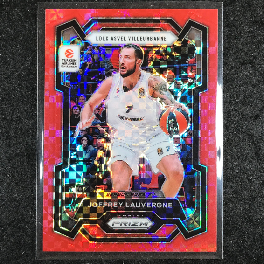 2023-24 Prizm EuroLeague JOFFREY LAUVERGNE Red Power 57/75 #115