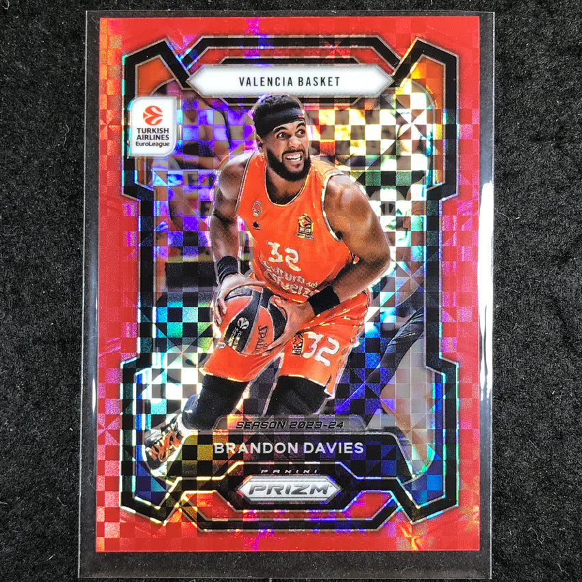 2023-24 Prizm EuroLeague BRANDON DAVIES Red Power 55/75 #116