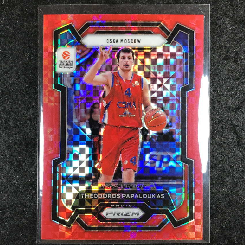 2023-24 Prizm EuroLeague THEODOROS PAPALOUKAS Red Power 61/75 #119