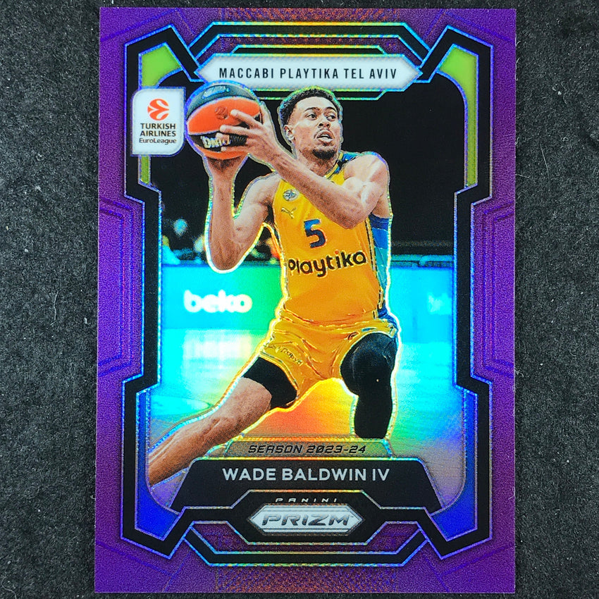 2023-24 Prizm EuroLeague WADE BALDWIN IV Purple Prizm /99 #3
