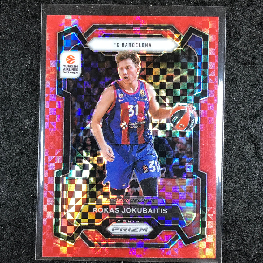 2023-24 Prizm EuroLeague ROKAS JOKUBAITIS Red Power 1/75 #133