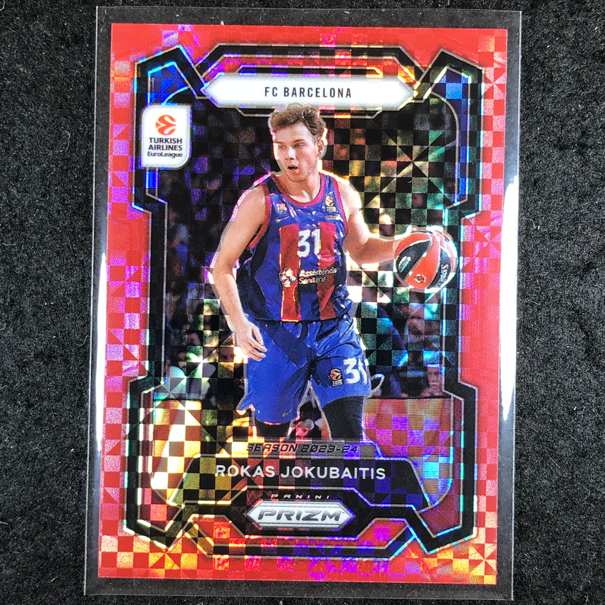 2023-24 Prizm EuroLeague ROKAS JOKUBAITIS Red Power 21/75 #133