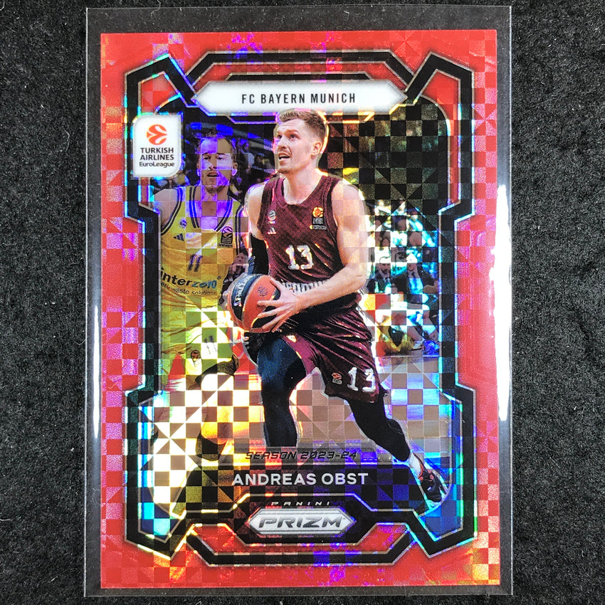 2023-24 Prizm EuroLeague ANDREAS OBST Red Power 63/75 #158