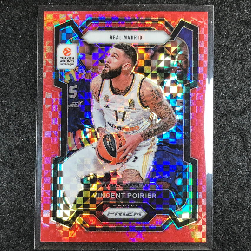 2023-24 Prizm EuroLeague VINCENT POIRIER Red Power 33/75 #150
