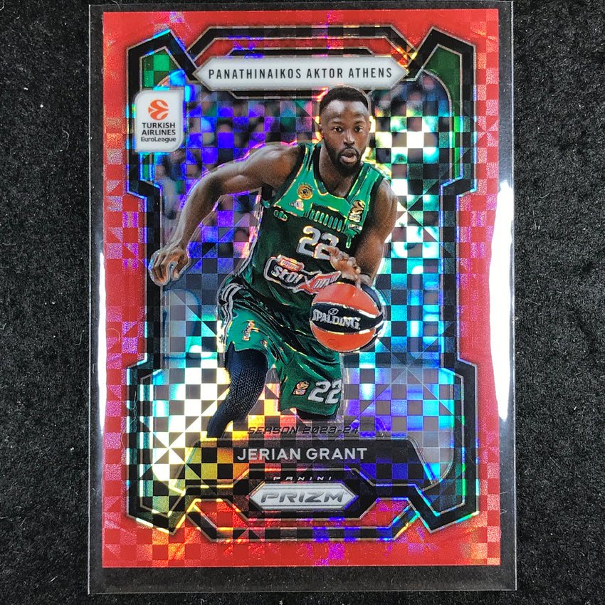 2023-24 Prizm EuroLeague JERIAN GRANT Red Power 1/75 #138