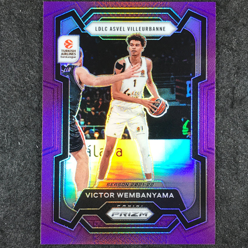 2023-24 Prizm EuroLeague VICTOR WEMBANYAMA Purple Prizm 6/99 #11