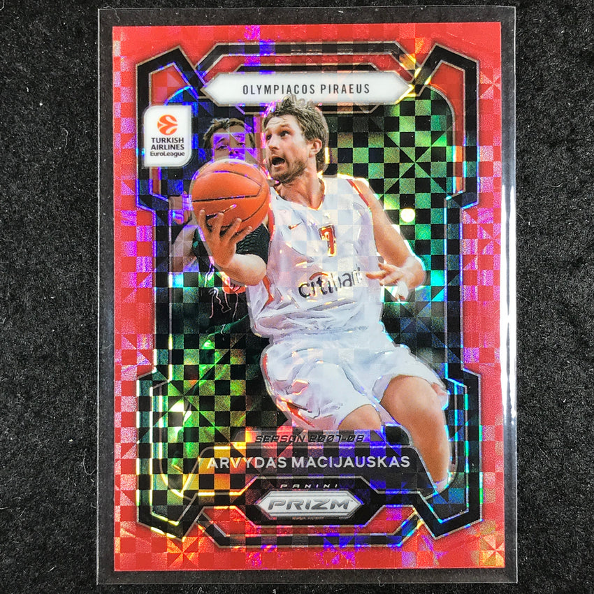 2023-24 Prizm EuroLeague ARVYDAS MACIJAUSKAS Red Power 29/75 #190