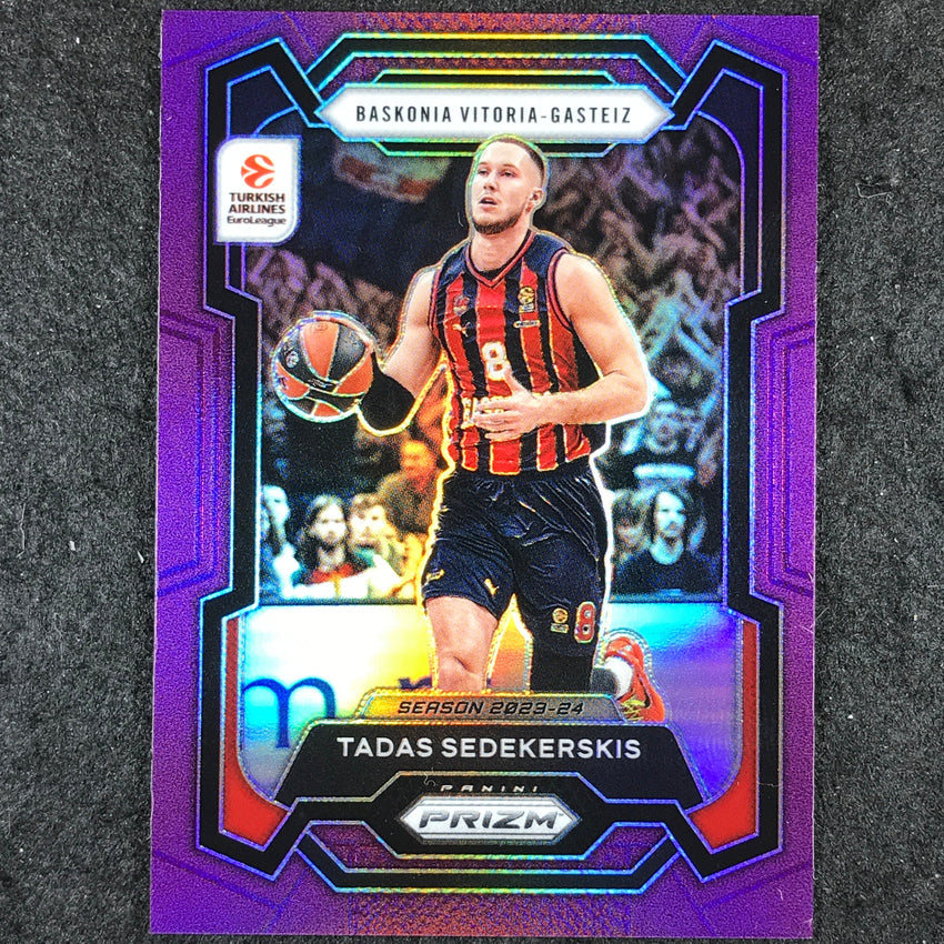 2023-24 Prizm EuroLeague TADAS SEDEKERSKIS Purple Prizm /99 #12