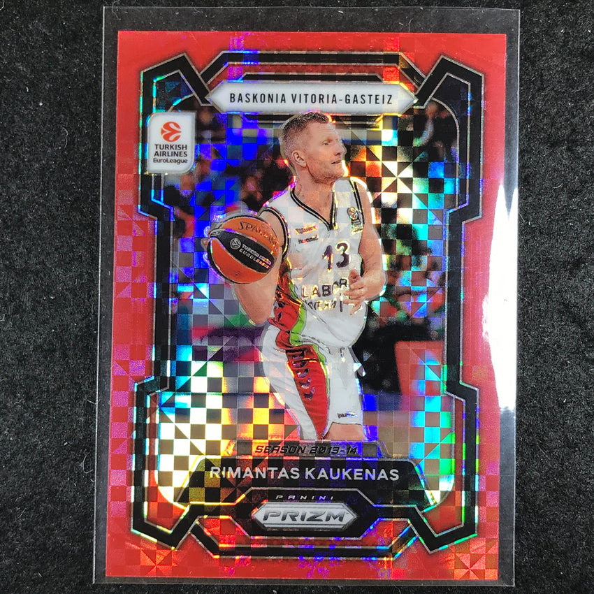 2023-24 Prizm EuroLeague RIMANTAS KAUKENAS Red Power 14/75 #200