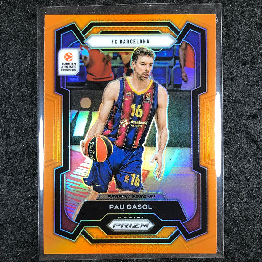 2023-24 Prizm EuroLeague PAU GASOL Orange Prizm 6/49 #13