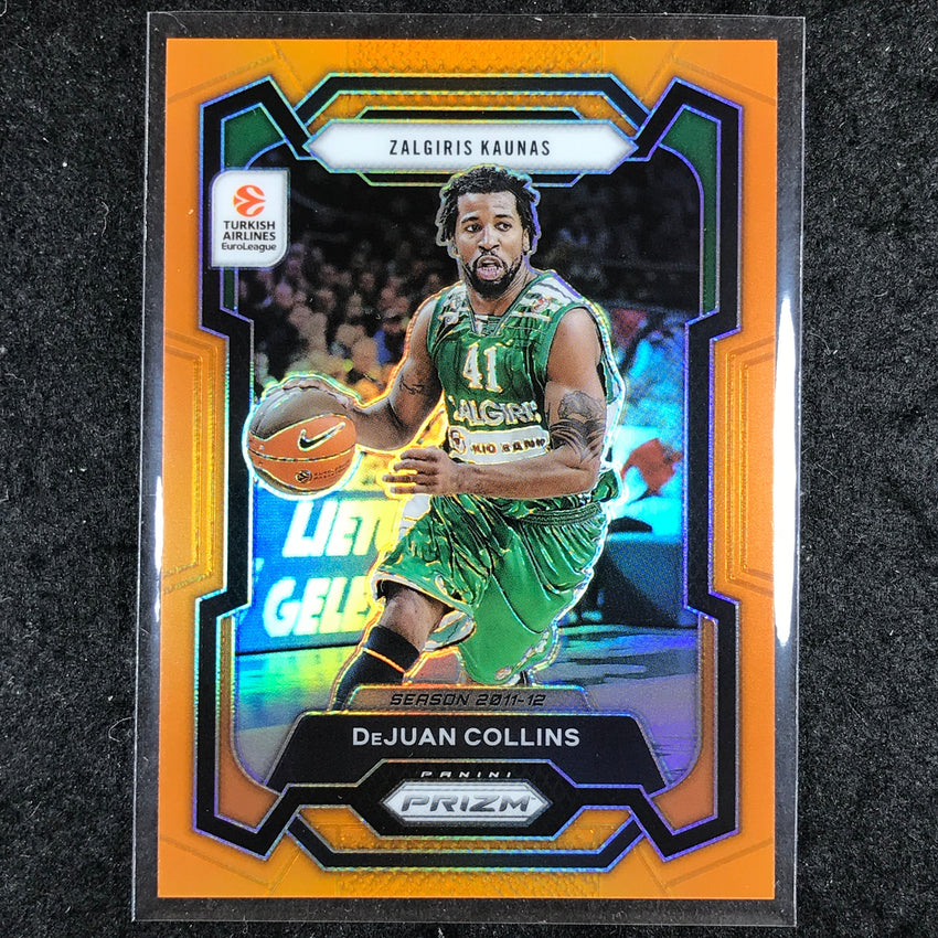 2023-24 Prizm EuroLeague DEJUAN COLLINS Orange Prizm 9/49 #30