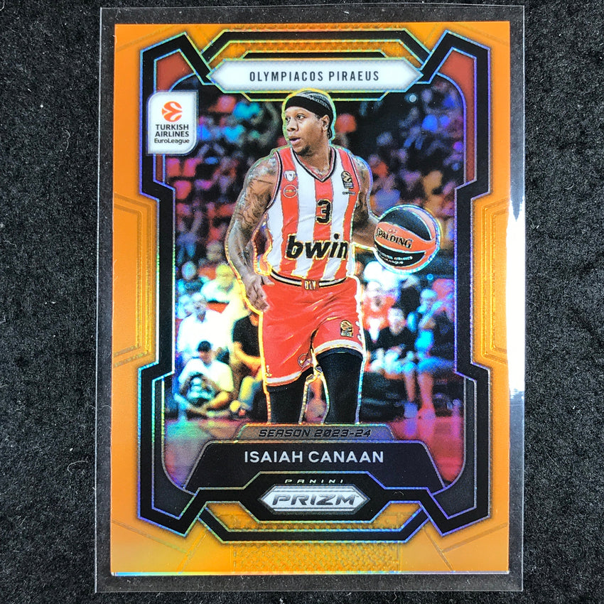 2023-24 Prizm EuroLeague ISAIAH CANAAN Orange Prizm 3/49 #40