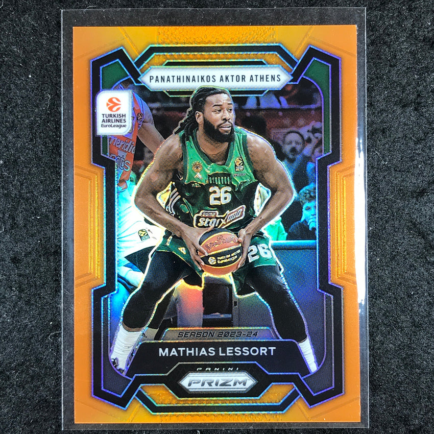 2023-24 Prizm EuroLeague MATHIAS LESSORT Orange Prizm 32/49 #52