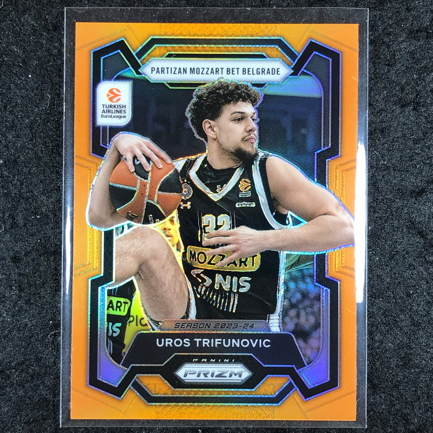 2023-24 Prizm EuroLeague UROS TRIFUNOVIC Orange Prizm 5/49 #65
