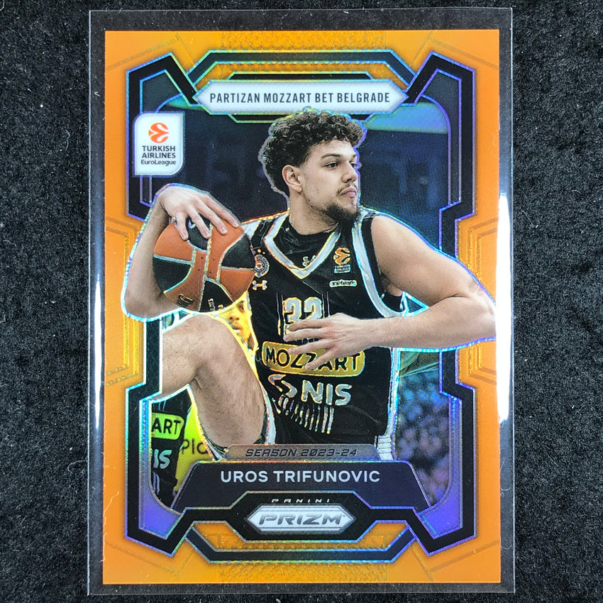 2023-24 Prizm EuroLeague UROS TRIFUNOVIC Orange Prizm 43/49 #65
